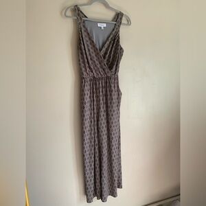 Gilli Jumpsuit Dress Women Size Small Summer Outfit Brown Black Fashion